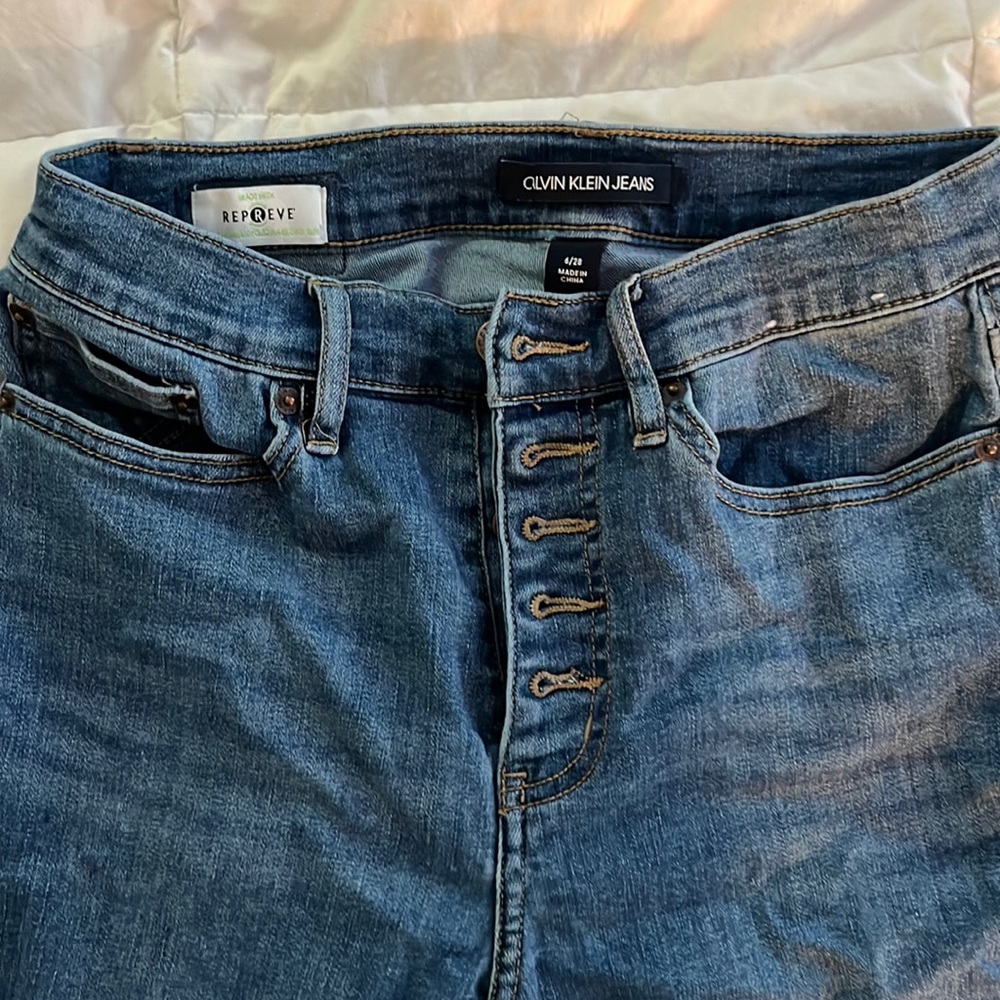 Calvin Klein, high rise skinny jeans